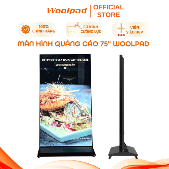 Màn hình quảng cáo chân đứng 75inch WOOLPAD