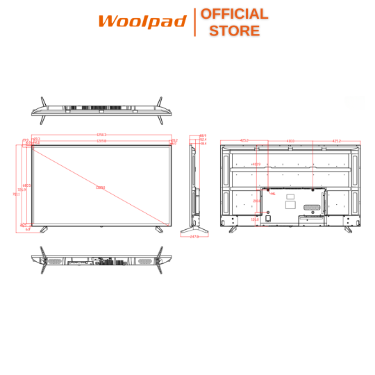 Màn hình cường lực 55inch Smart 4K WOOLPAD